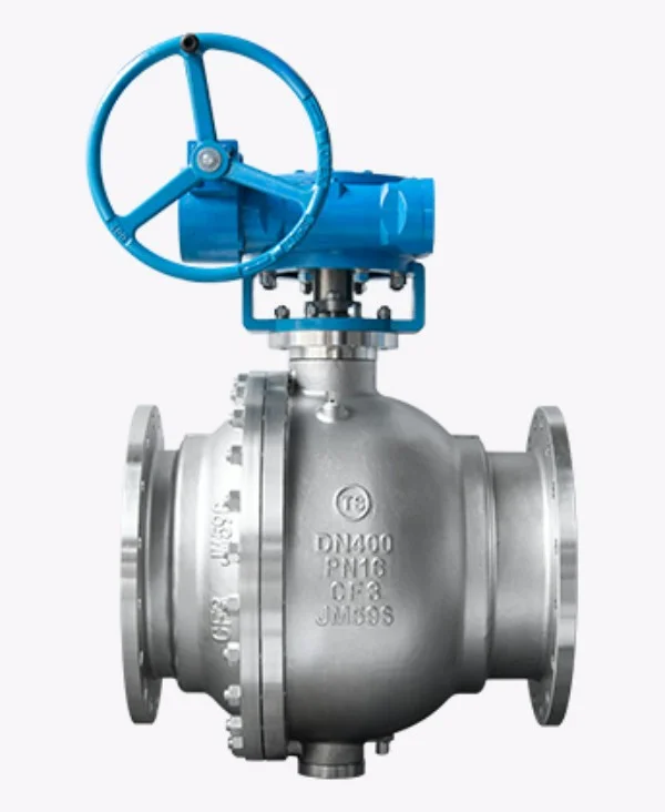 Stainless Steel Bevel Gear Trunnion Ball Valve